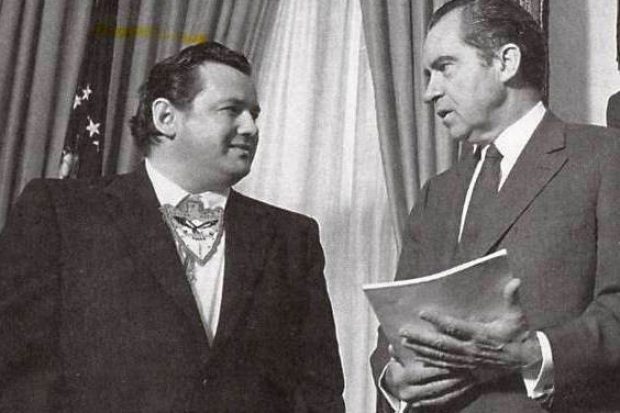 Don Wright with President Richard Nixon. Courtesy of Doyon Ltd.