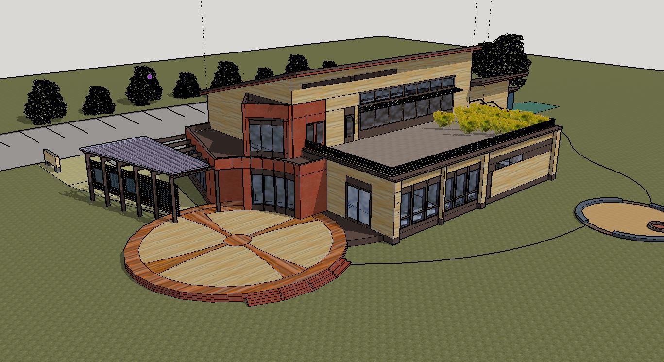 An artist’s rendering of the new Chickaloon health clinic, which broke ground last month. Courtesy of BDS Architects.