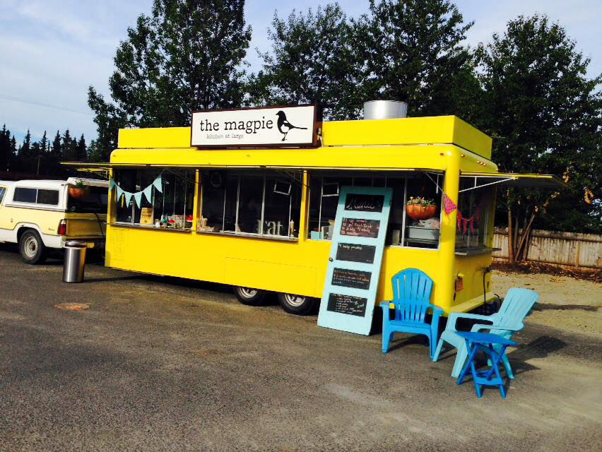 The Magpie food truck makes appearances throughout Anchorage all summer long. Courtesy of Cy Two Elk.